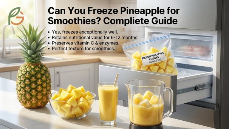 Can you freeze pineapple guide showing fresh and frozen chunks prepared for long-term storage.