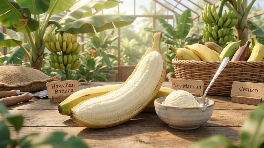 Ice cream banana nickname comes from the melt in your mouth consistency when the fruit is fully ripe.