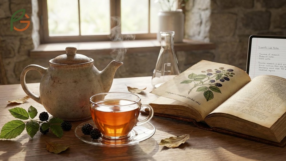 Medicinal leaf tea reduces inflammation in the body and supports cardiovascular health through flavonoid compounds.