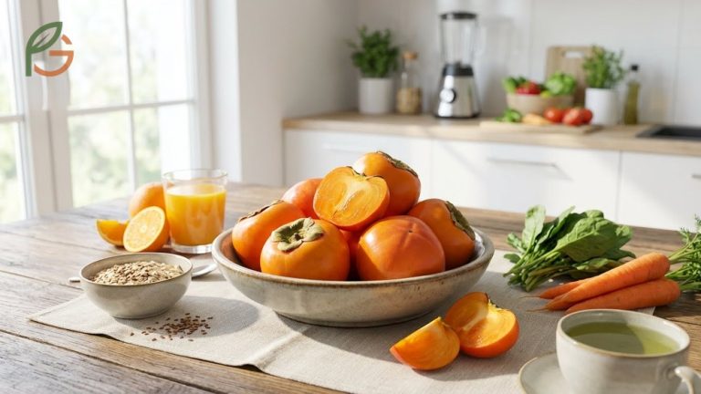 Are persimmons good for you based on nutritional research covering fiber, vitamins A and C, and unique antioxidant compounds.