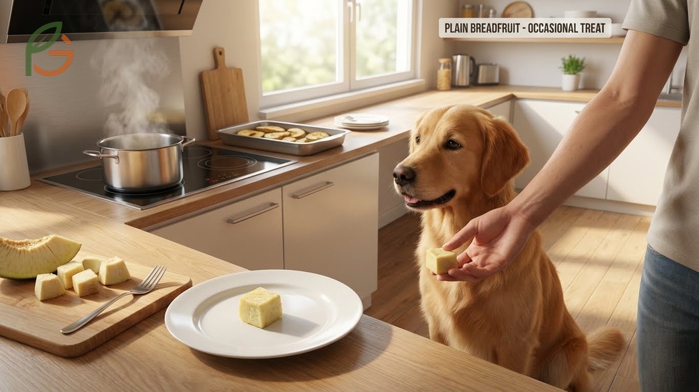 Feeding guidelines breadfruit preparation steps focusing on cooking to ensure safety.