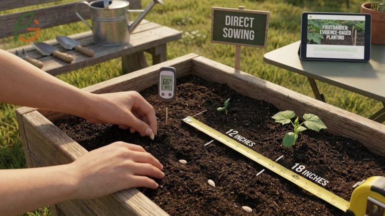How to plant cucumbers correctly using optimal spacing and planting depth for strong seedlings.