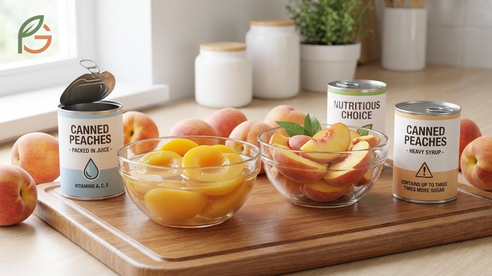 Canned peaches retain essential vitamins A C and E during the canning process making them a nutritious option year round.