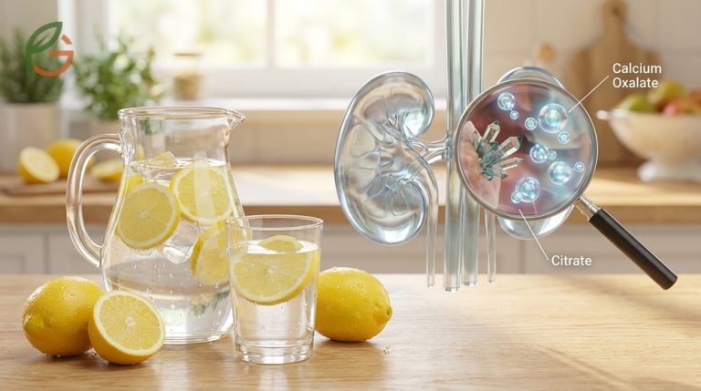 Is lemon water good for your kidneys as citrate binds to calcium preventing stone crystal formation.
