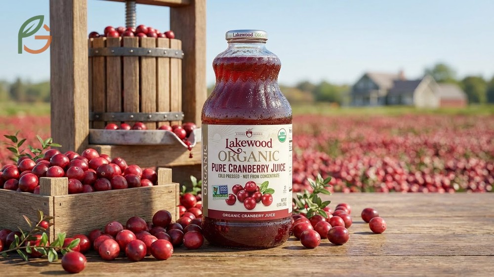 Lakewood pure cranberry juice in glass bottles ensures freshness and prevents chemical leaching from plastic.