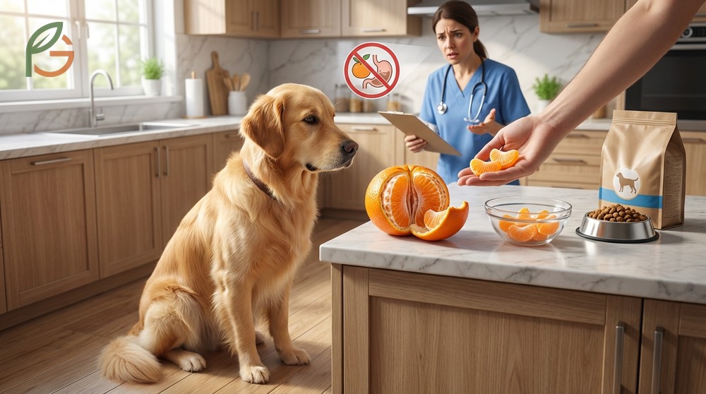 Can dogs eat mandarin oranges analysis regarding stomach irritation and veterinary recommendations for moderation.