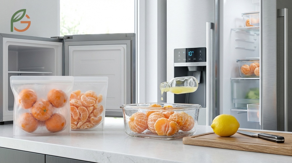 Extend tangerine freshness by freezing peeled segments for up to 12 months for smoothies and recipes.