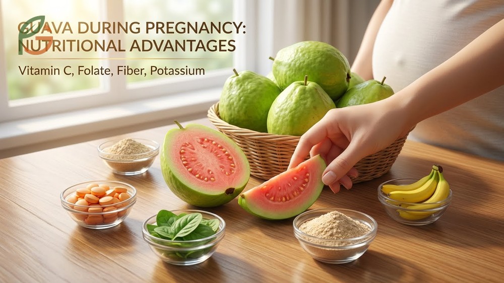 Guava during pregnancy offers high concentrations of fiber and potassium to address common challenges like constipation.