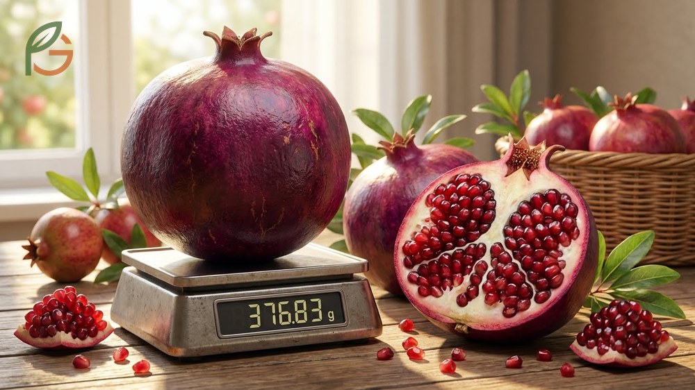 Wonderful variety characteristics include large fruits measuring 5 to 6 inches in diameter with deep purple-red rinds and soft seeds.