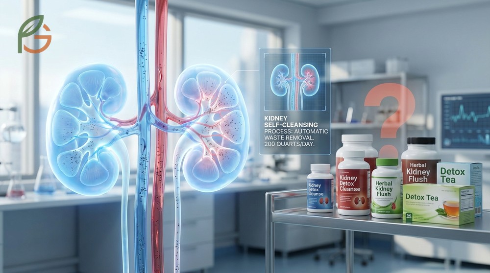 Kidney detox cleanse reality explaining how kidneys filter 200 quarts of blood daily without special products.