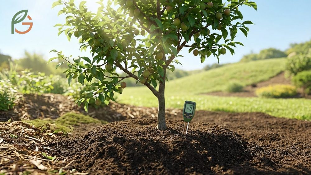 Planting and care requirements for plums include full sun exposure and well-drained soil spaced 8 to 20 feet apart.