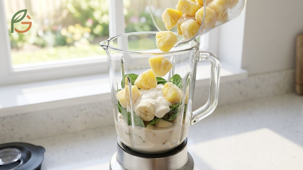 Using pineapple in smoothies directly from the freezer adds natural sweetness and a cold frosty consistency.