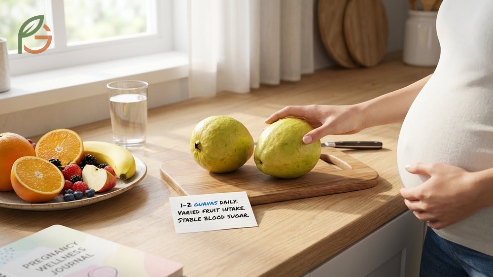 How many guavas to eat during pregnancy is typically one to two medium fruits daily to maintain stable blood sugar levels.