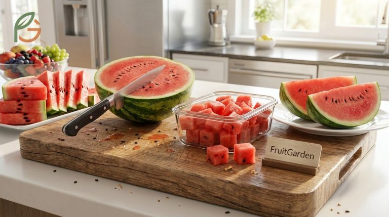 How to cut a watermelon effectively into slices cubes and wedges is shown in this comprehensive guide.