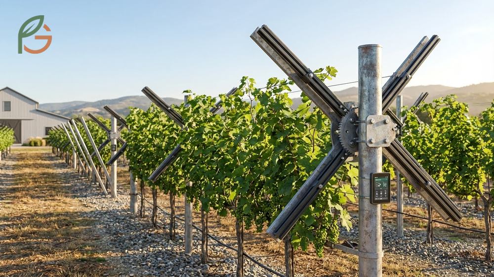 Trellis construction ideas feature rotating cross-arms and cattle panels to adapt to specific garden spaces.