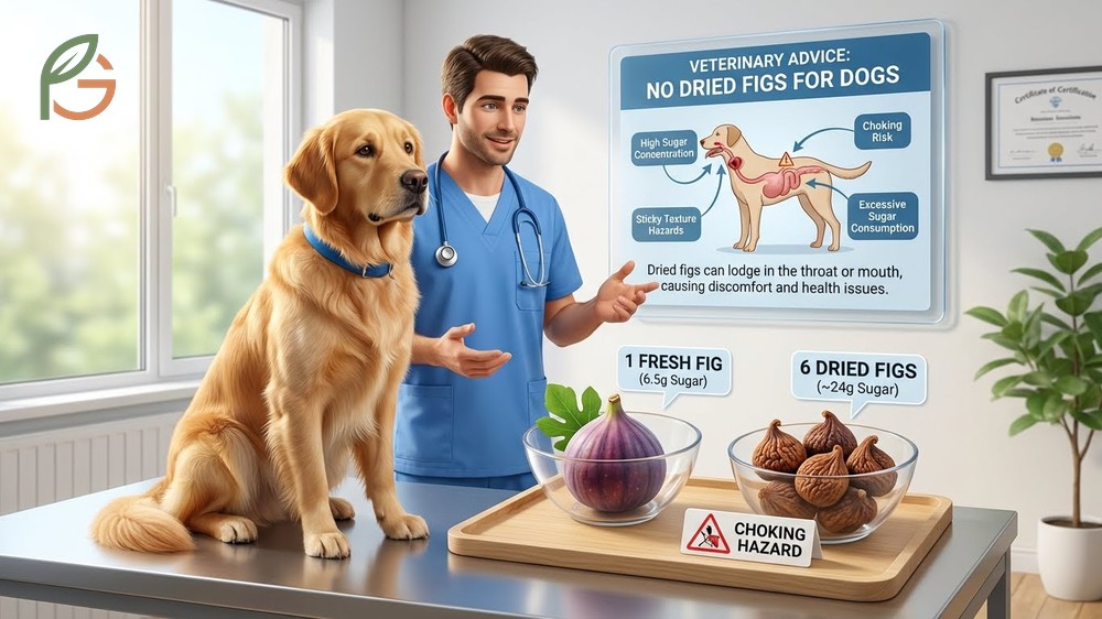 Can dogs have dried figs displaying the high sugar concentration and dense texture that poses choking hazards.