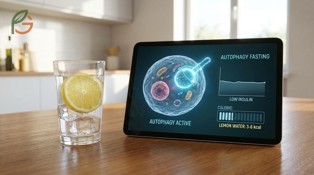 Does lemon water break autophagy when consuming fewer than 30-50 calories during the fasting window.