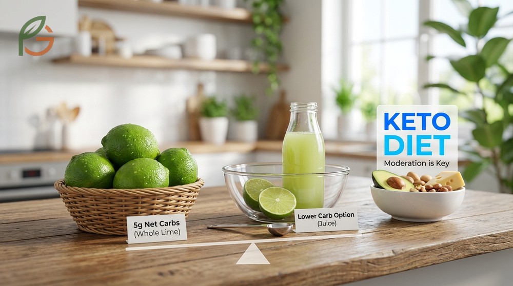 Are limes keto friendly analysis confirms they fit low carb diets with only 5g net carbs per fruit and minimal sugar content.