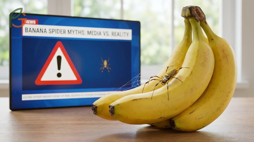 Banana spider myths about deadly infestations are debunked by the extremely low actual occurrence rates in shipments.