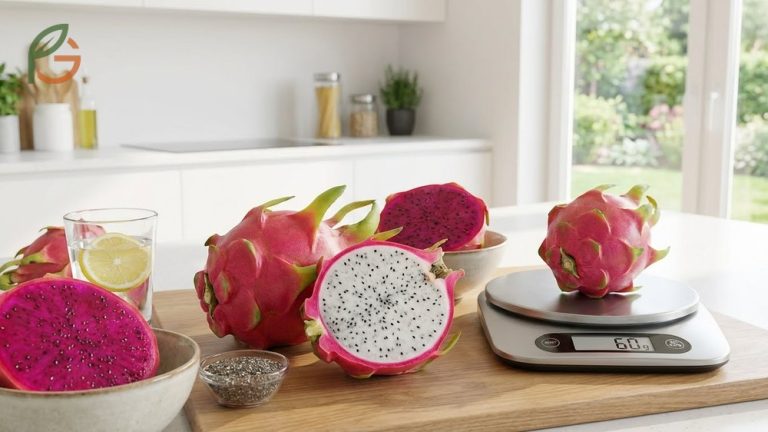 Dragon fruit calories guide highlighting a low energy density of 60 calories per 100 grams for healthy weight management.
