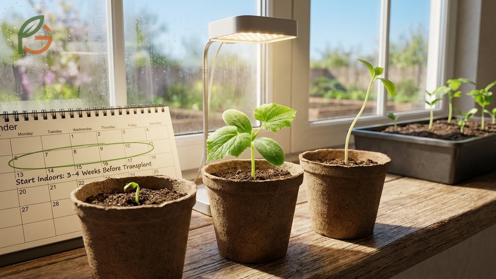 When to start cucumber seeds indoors is typically 3-4 weeks before the last frost date to prevent rootbound seedlings.