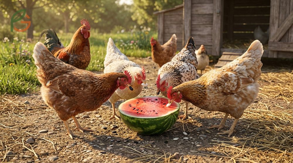 Can chickens eat watermelon seeds offers protein and magnesium beneficial for egg production.