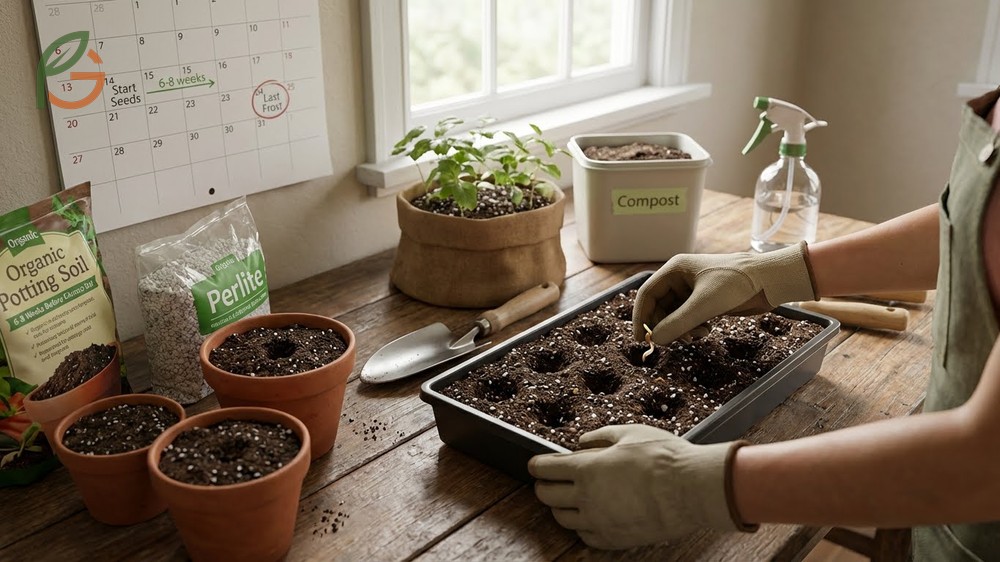 Germinating grape seeds requires a soil temperature of 70 to 80 degrees Fahrenheit and consistent moisture for 2 to 8 weeks.