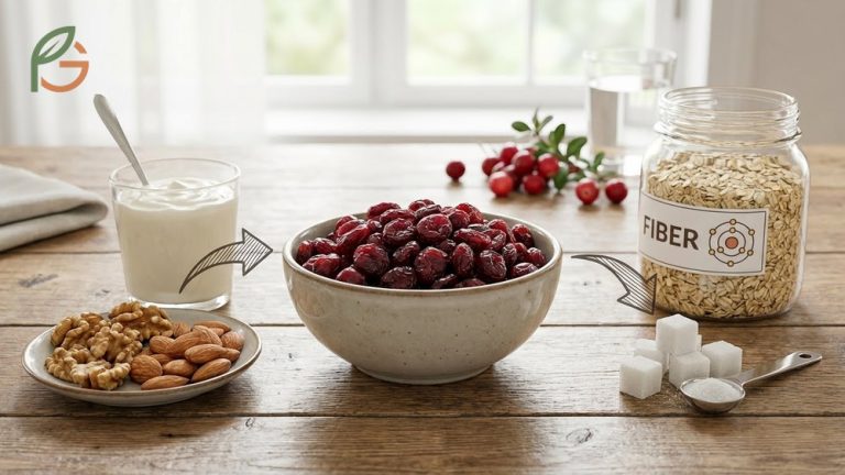 Are dried cranberries good for you guide analyzing 3g fiber content versus 24g sugar per ounce serving.