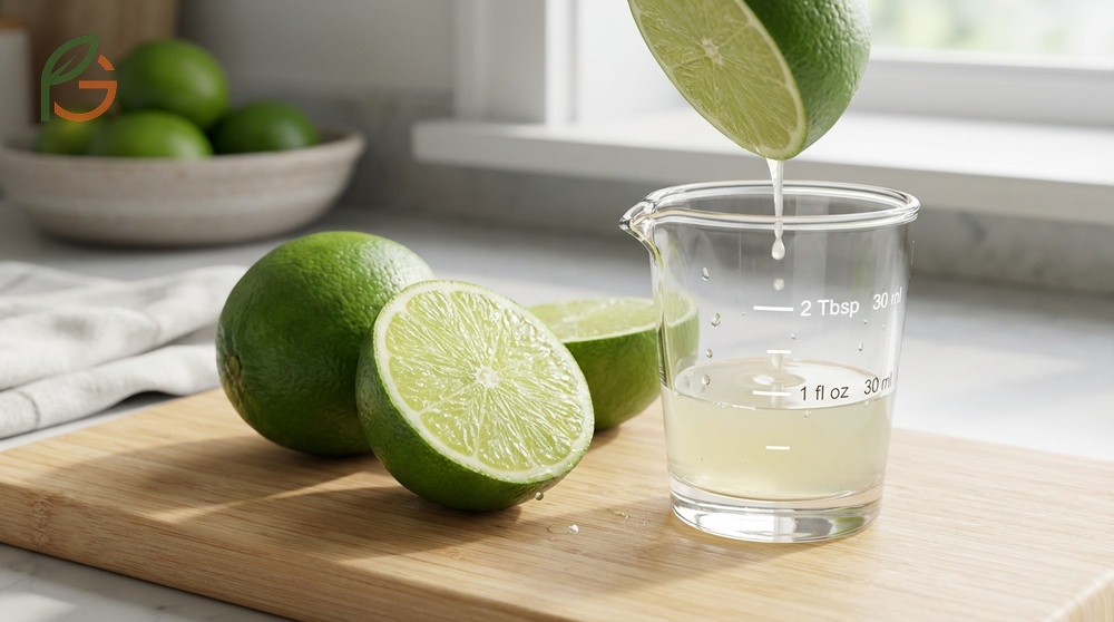 How much lime juice in one lime varies by size with small limes yielding 1 tablespoon and large ones providing up to 3 tablespoons.