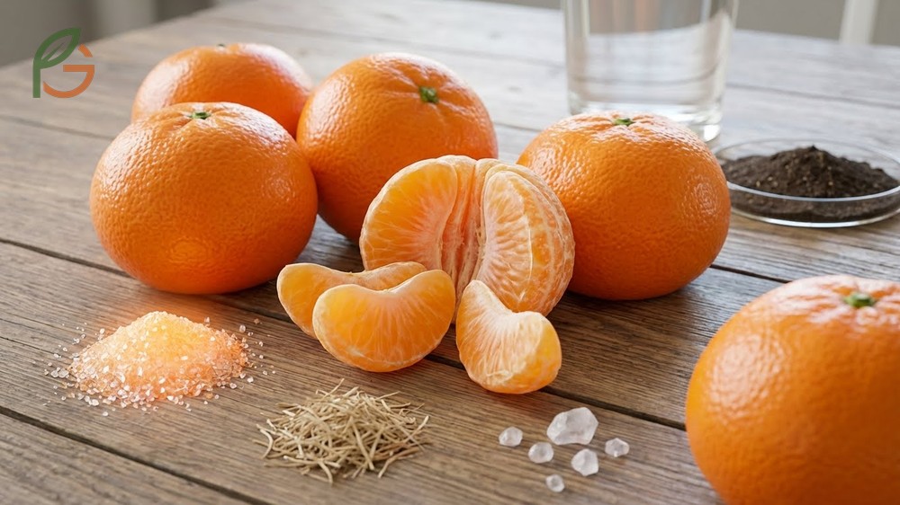 Nutritional value of clementines featuring 36mg of vitamin C and 131mg of potassium per single fruit.