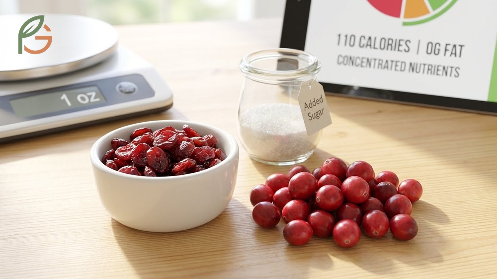 Are dried cranberries good for you when eaten in moderation as a low fat snack with 110 calories per ounce.