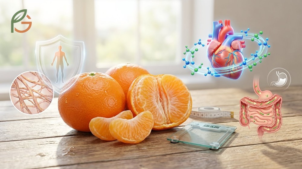 Are clementines good for you due to high vitamin C content supporting immune function and low glycemic index of 47.