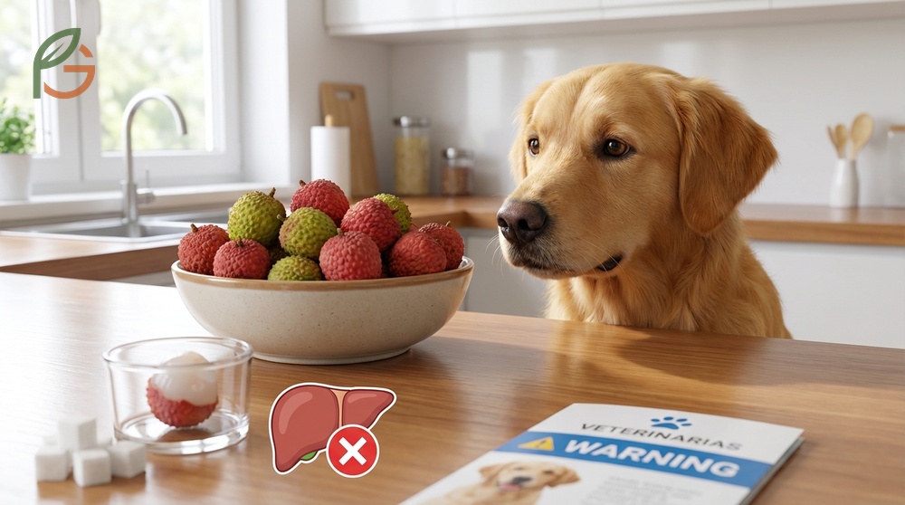 Can dogs eat lychee analysis explains how unripe fruit containing MCPG inhibits glucose production and causes dangerous blood sugar drops.