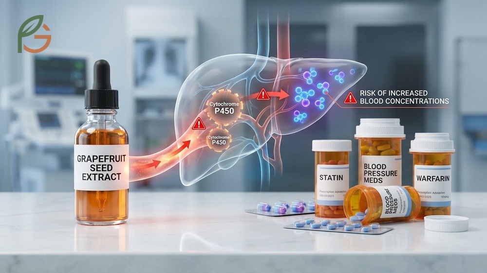 Grapefruit seed extract side effects may include digestive upset and interactions with medications like blood thinners.