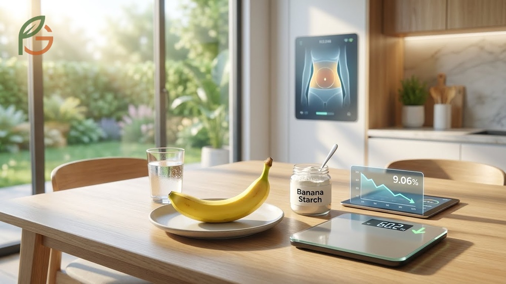 Morning banana weight loss results showing 9 percent body weight reduction in six weeks.