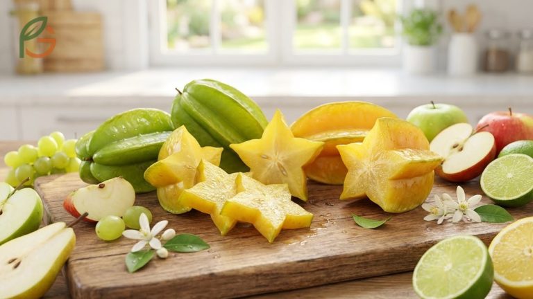 What does starfruit taste like is a sweet tart mix of apple and citrus notes with less than 4 percent sugar content.