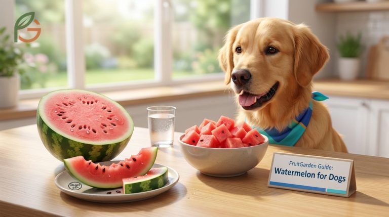 Can dogs eat watermelon safety guide covering flesh safety and rind risks for pet owners.