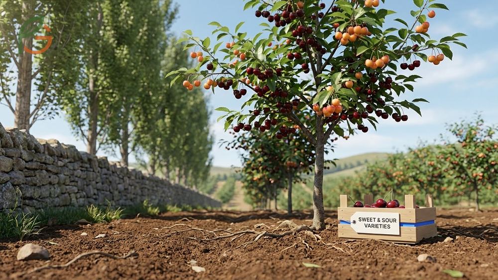 Sweet and sour cherry tree varieties selected for hardiness zones 4 through 7 for successful home gardening.