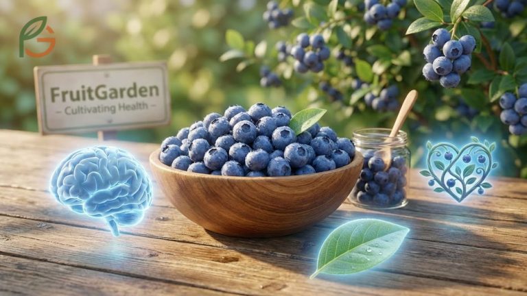 A variety of fresh blueberries highlighting their status as a nutrient-dense superfood for brain and heart health.