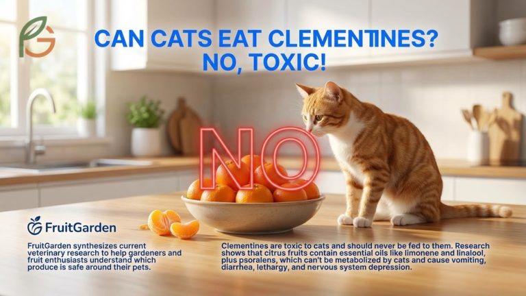 Can cats eat clementines safety warning stating citrus is toxic and causes vomiting or nervous system depression.