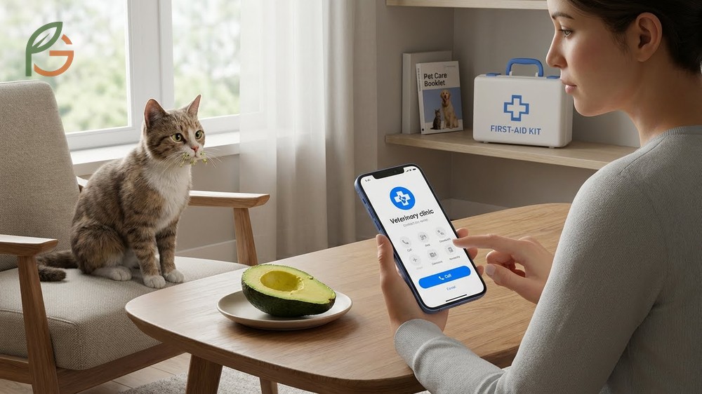 Cat ate avocado steps to take including monitoring symptoms and contacting a veterinarian.