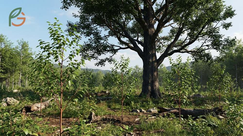 Growth characteristics of black cherry trees reaching 60 to 90 feet with fast maturation rates.