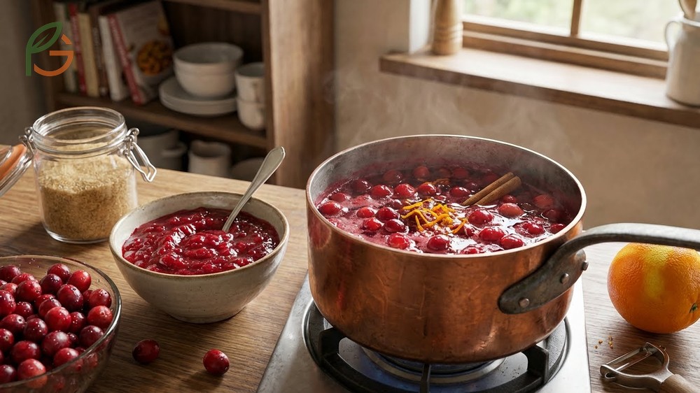 Homemade cranberry sauce allows control over sweetness and retains more vitamin C than canned alternatives.
