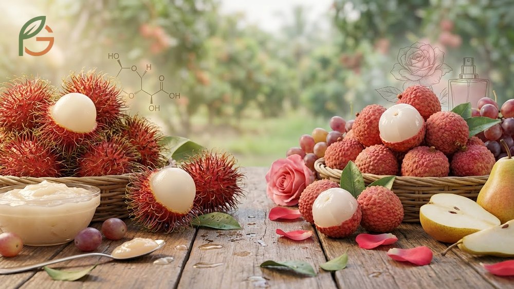 Rambutan vs lychee taste comparison highlighting creamy sweetness versus crisp floral notes.