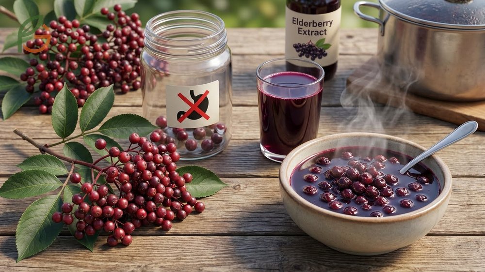 Elderberry side effects typically involve mild gastrointestinal distress or nausea from raw consumption.