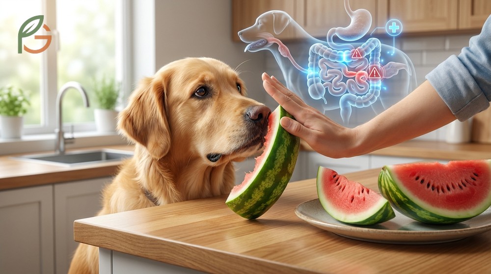 Can dogs eat watermelon rind risks include intestinal blockages and gastrointestinal distress.