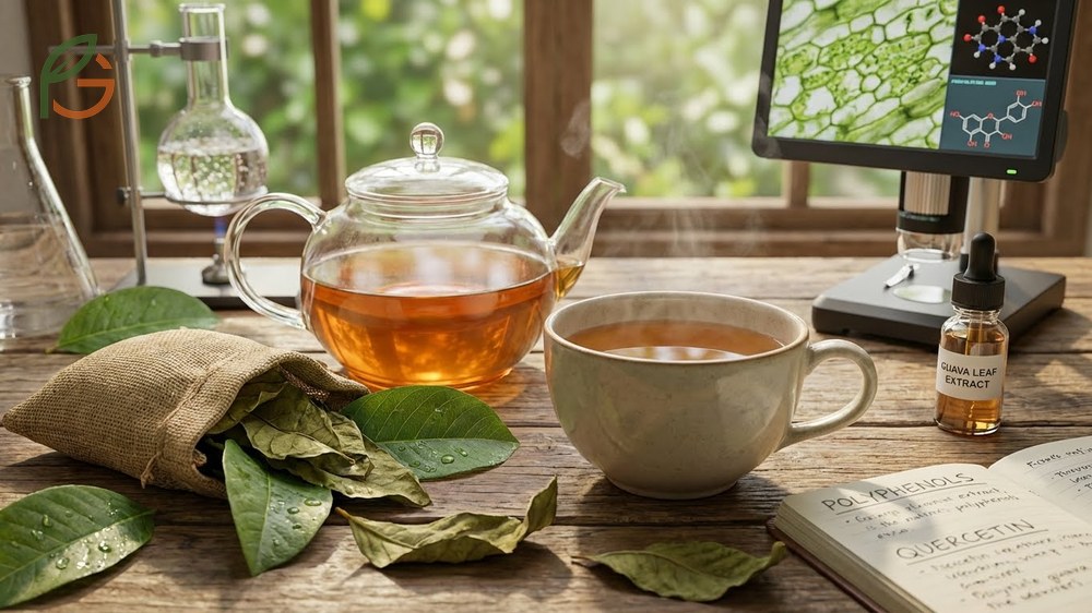 Guava leaf tea benefits blood sugar control by inhibiting enzymes that convert carbohydrates to glucose during digestion.