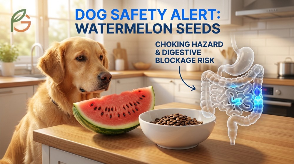 Can dogs eat watermelon seeds warnings regarding choking hazards and digestive blockage risks.