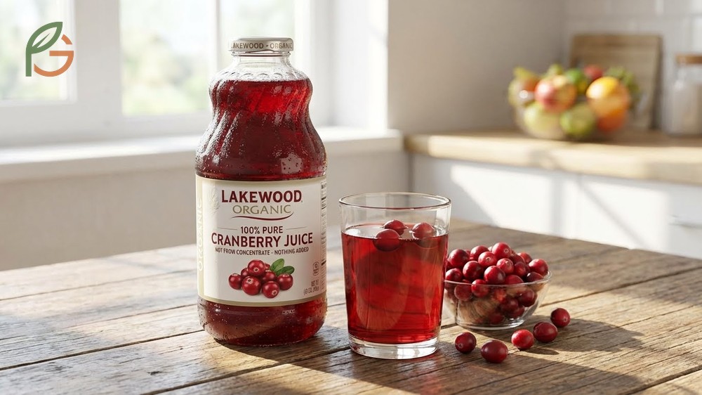 Lakewood cranberry juice nutrition facts feature organic single ingredients with natural fruit sugars and no additives.