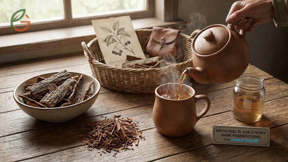 Medicinal uses of black cherry bark traditionally used for cough remedies despite cyanide caution.